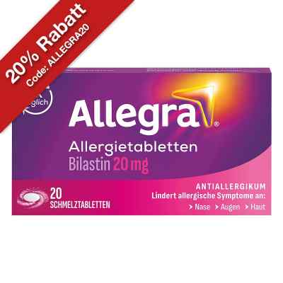 Allegra Allergie & Heuschnupfen Schmelztabletten mit Bilastin