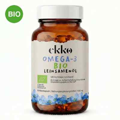 Bio Leinsamenöl 1000 mg Omega-3 Weichkapseln