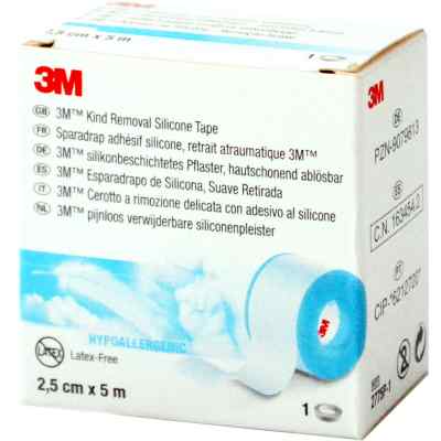 3m silikonbeschichtetes Pflaster 2,5 cmx5 m Rollen 1 stk von 3M Medica Zwnl.d.3M Deutschl.Gmb PZN 09079813