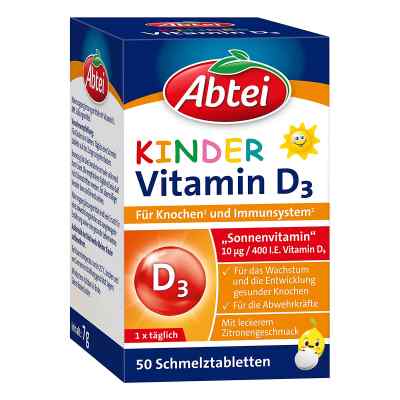 Abtei Kinder Vitamin D3 Schmelztabletten 50 stk von Perrigo Deutschland GmbH PZN 17261182