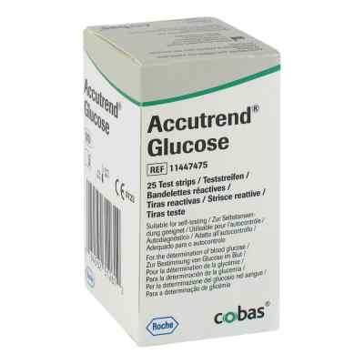 Accutrend Glucose Teststreifen 25 stk von Roche Diagnostics Deutschland Gm PZN 05496477