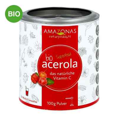 Acerola 100% Bio Pur nat.Vit.C Pulver 100 g von AMAZONAS Naturprodukte Handels G PZN 06632586