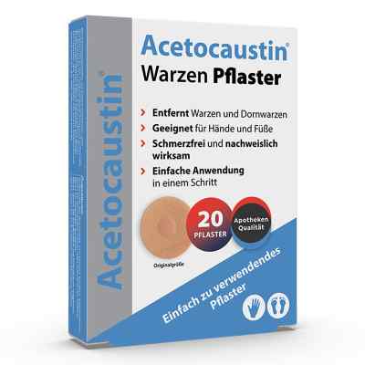 Acetocaustin Warzenpflaster 20 stk von TheOTCLab B.V. PZN 19539658