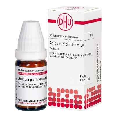 Acidum Picrinicum D4 Tabletten 80 stk von DHU-Arzneimittel GmbH & Co. KG PZN 02624130