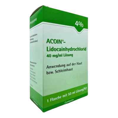 Acoin Lidocainhydrochlorid 40 mg/ml Lösung 50 ml von COMBUSTIN Pharmazeutische Präparate GmbH PZN 07788652