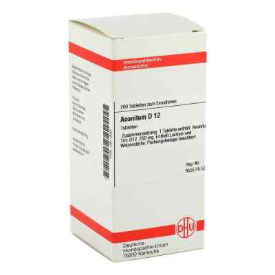 Aconitum D12 Tabletten 200 stk von DHU-Arzneimittel GmbH & Co. KG PZN 02811582