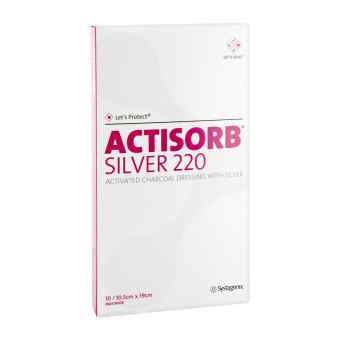Actisorb 220 Silver 19x10,5 cm steril Kompressen 10 stk von 3M Medica Zwnl.d.3M Deutschl.Gmb PZN 01098780