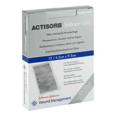 Actisorb 220 Silver 9,5x6,5 cm steril Kompressen 10 stk von 3M Medica Zwnl.d.3M Deutschl.Gmb PZN 01098768