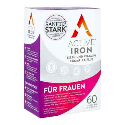 Active Iron Eisen und Vitamin B Komplex plus 60 stk von EB Vertriebs GmbH PZN 15560590