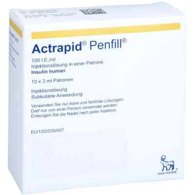 Actrapid Penfill 100 Internationale Einheiten pro Milliliter 10X3 ml von ACA Müller/ADAG Pharma AG PZN 07653283