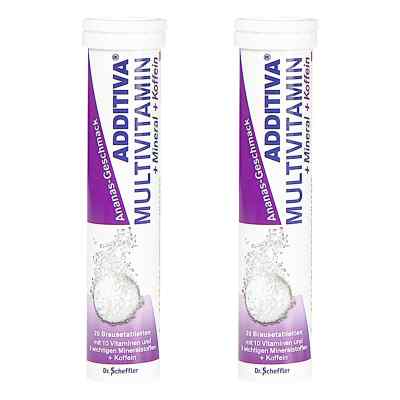 Additiva Multivit.+Mineral+Koffein Ananas Brausetabletten