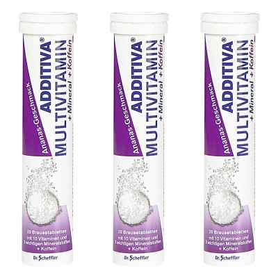 Additiva Multivit.+Mineral+Koffein Ananas Brausetabletten