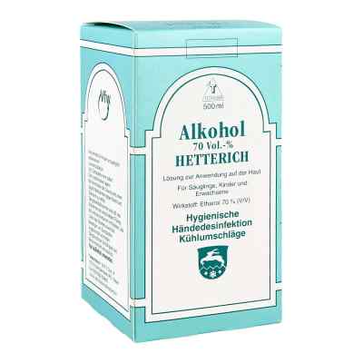 Alkohol 70% V/v Hetterich 500 ml von Teofarma s.r.l. PZN 04769683