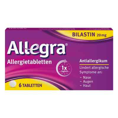 Allegra Allergietabletten 20 Mg Tabletten 6 stk von A. Nattermann & Cie GmbH PZN 18181918