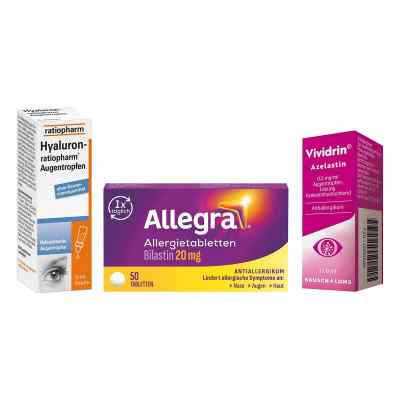 Allergie Set: Heuschnupfen Augen Fokus