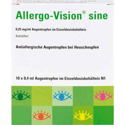 Allergo-Vision sine 0,25mg/ml Augentropfen 10X0.4 ml von OmniVision GmbH PZN 10037702