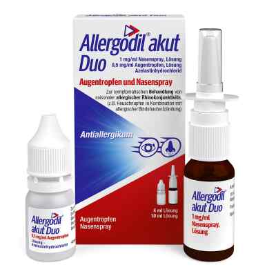 Allergodil akut Duo: Allergie Nasenspray + Augentropfen 1 stk von Cooper Consumer Health Deutschland GmbH PZN 00694793