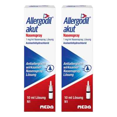 Allergodil Akut Nasenspray 2x10 ml von Cooper Consumer Health Deutschland GmbH PZN 08104620