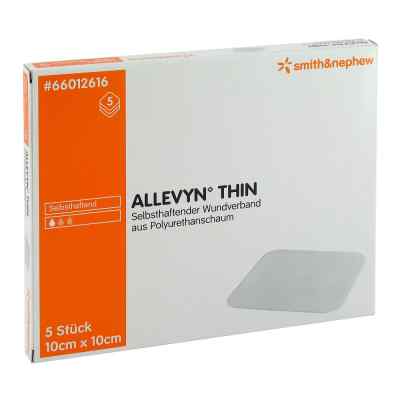 Allevyn Thin 10x10 cm dünne Wundauflage 5 stk von Smith & Nephew GmbH PZN 03126919