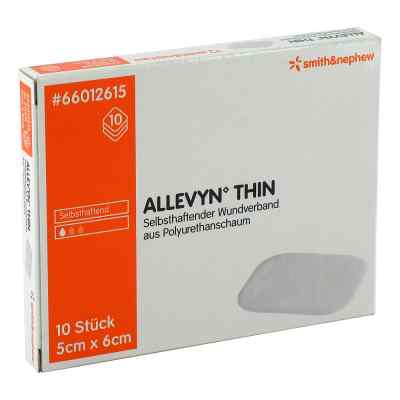 Allevyn Thin 5x6 cm dünne Wundauflage 10 stk von Smith & Nephew GmbH PZN 03126902