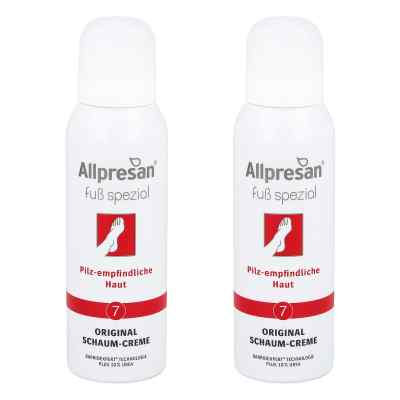 Allpresan Fuß Spezial Nummer 7 Fußpilz Schaum Creme 2x125 ml von Neubourg Skin Care GmbH PZN 08104901