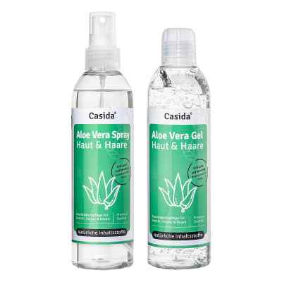 Aloe Vera Gel+aloe Vera Spray Set 2X200 ml von Casida GmbH PZN 17881223