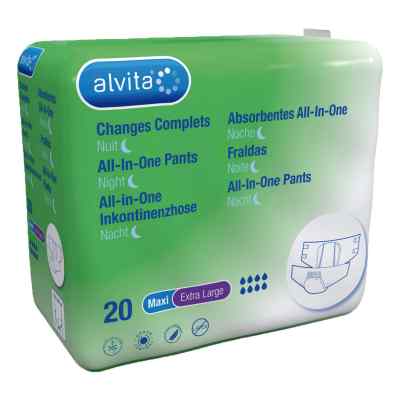 Alvita All-in-one Inkontinenzhose maxi xl Nacht 20 stk von The Boots Company PLC PZN 10546094