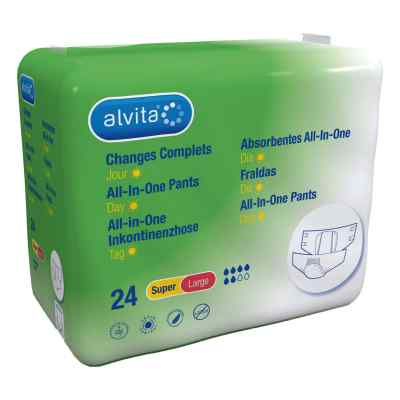 Alvita All-in-one Inkontinenzhose super large Tag 24 stk von The Boots Company PLC PZN 10817481