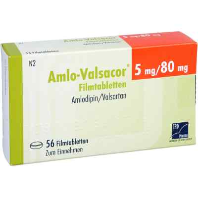 Amlo-valsacor 5 mg/80 mg Filmtabletten 56 stk von TAD Pharma GmbH PZN 15610767
