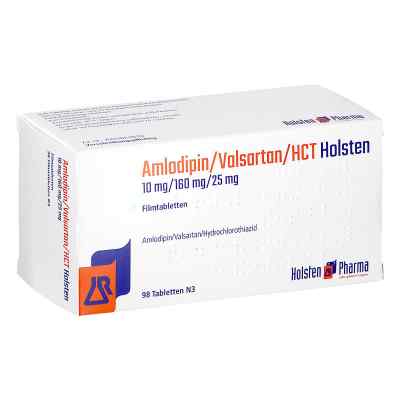 Amlodipin/valsartan/hct Holsten 10/160/25mg Fta 98 stk von Holsten Pharma GmbH PZN 17887935