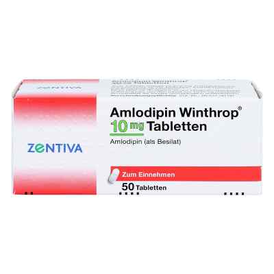 Amlodipin Winthrop 10mg 50 stk von Zentiva Pharma GmbH PZN 02146564