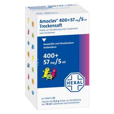 Amoclav 400mg+57mg/5ml 140 ml von Hexal AG PZN 02563575