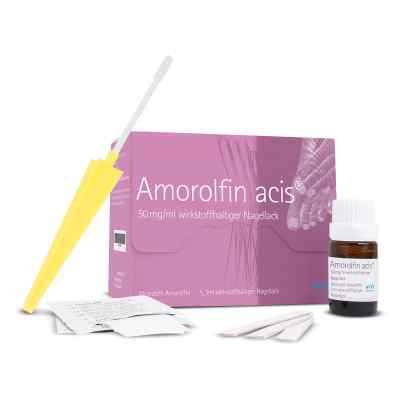 Amorolfin acis 50 mg/ml wirkstoffhalt.Nagellack 3 ml von acis Arzneimittel GmbH PZN 15317435