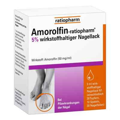 Amorolfin-ratiopharm 5% wirkstoffhaltiger Nagellack 5 ml von ratiopharm GmbH PZN 09199196