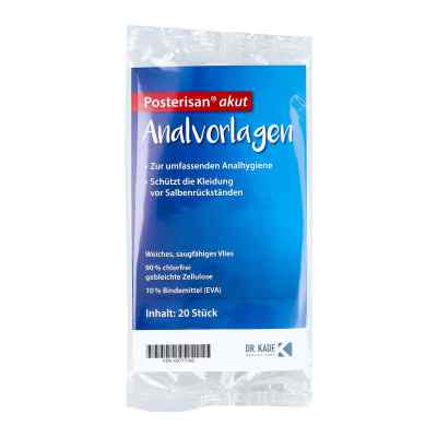 Analvorlagen 20 stk von DR. KADE Pharmazeutische Fabrik PZN 00777160