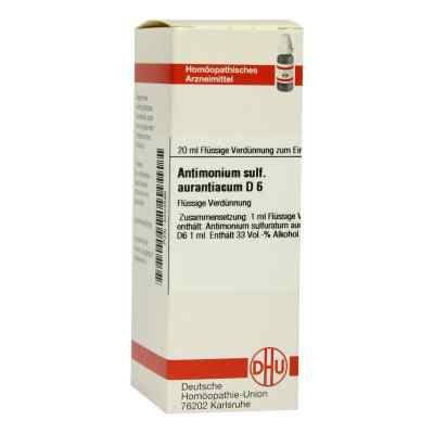 Antimonium Sulf. Aurant. D6 Dilution 20 ml von DHU-Arzneimittel GmbH & Co. KG PZN 04203585