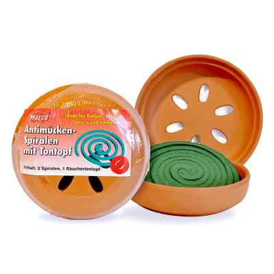Antimücken Spiralen mit Tontopf 1 stk von ALLPHARM Vertriebs GmbH PZN 00430574