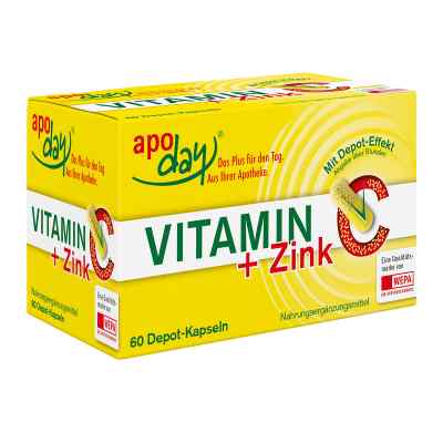 Apoday Vitamin C + Zink Depot Kapseln 60 stk von WEPA Apothekenbedarf GmbH & Co K PZN 02473027
