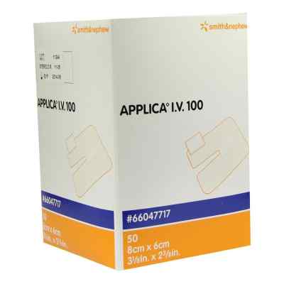 Applica I.v.100 Kanülenpflaster mit Saugpolster 50 stk von Smith & Nephew GmbH PZN 04393798