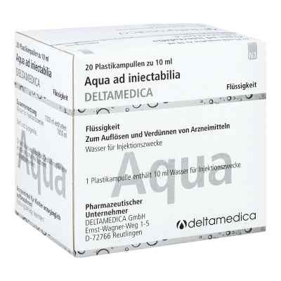 Aqua Ad Iniectabilia Plastik 20X10 ml von DELTAMEDICA GmbH PZN 06340429