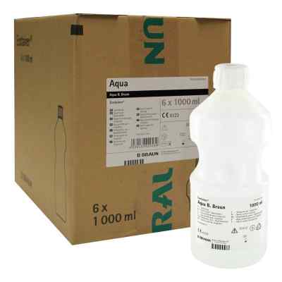 Aqua B.braun Spüllösung Kunststoff Flasche 6X1000 ml von B. Braun Melsungen AG PZN 00088992