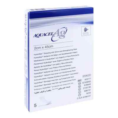 Aquacel Ag 2x45 cm Tamponaden 5 stk von ConvaTec (Germany) GmbH PZN 02140136