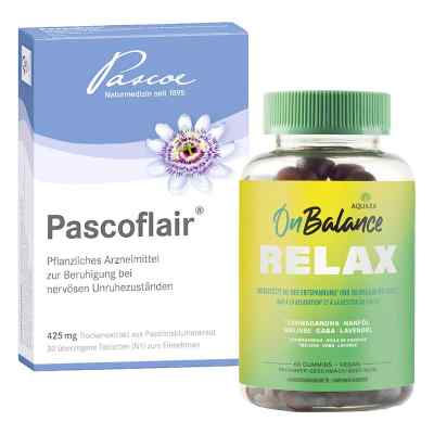 Aquilea Onbalance Relax Gummies + Pascoflair Passionsblume Table