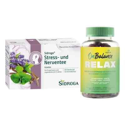 Aquilea Onbalance Relax Gummies + Sidroga Stress- & Nerventee