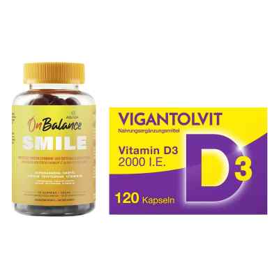 Aquilea Onbalance Smile Gummies + Vigantolvit Vitamin D3 Weichka
