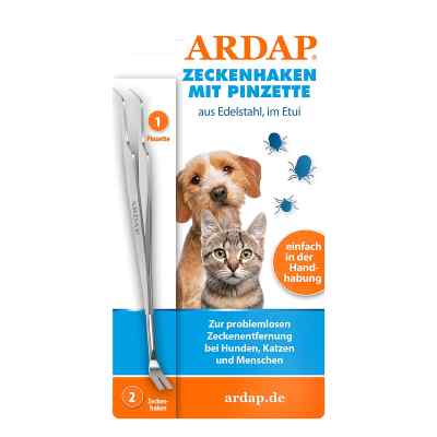 Ardap Zeckenhaken Mit Pinzette Aus Edelstahl