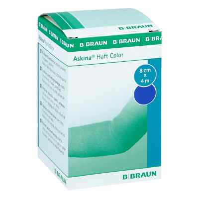 Askina Haftbinde Color 8cmx4m blau 1 stk von B. Braun Melsungen AG PZN 08752969