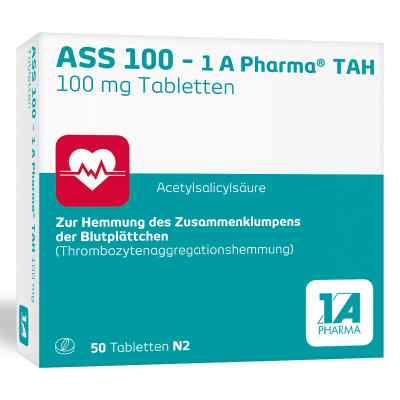 ASS 100 - 1 A Pharma® TAH 50 stk von 1 A Pharma GmbH PZN 06312060