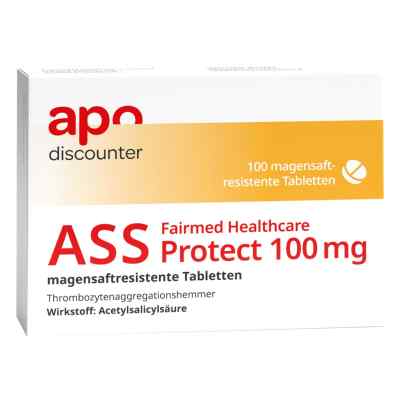 ASS 100 mg Protect, magensaftresistent von apodiscounter 100 stk von Fairmed Healthcare GmbH PZN 17571468