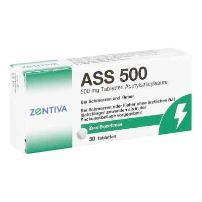 Ass 500 Tabletten 30 stk von Zentiva Pharma GmbH PZN 16878354
